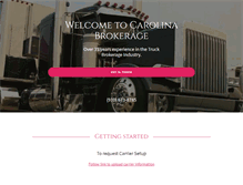 Tablet Screenshot of carolinabrokerage.com